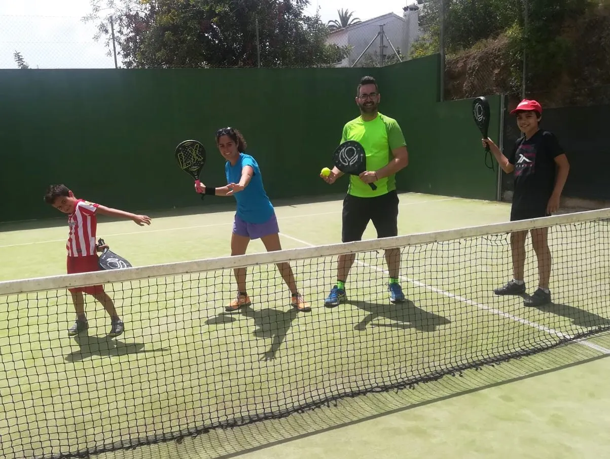 Players on the tennis courts